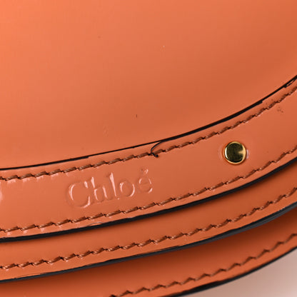Chloe Spazzolato Sfumato Lambskin Calfskin Small Nile Bracelet Minaudiere Bag Ideal Blush 9 of 14