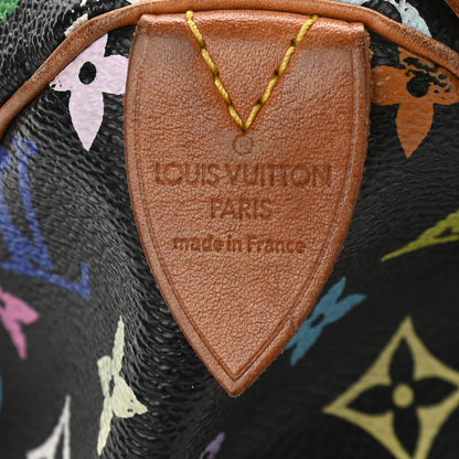 Louis Vuitton Monogram Multicolor Speedy 30 Black 6 of 9