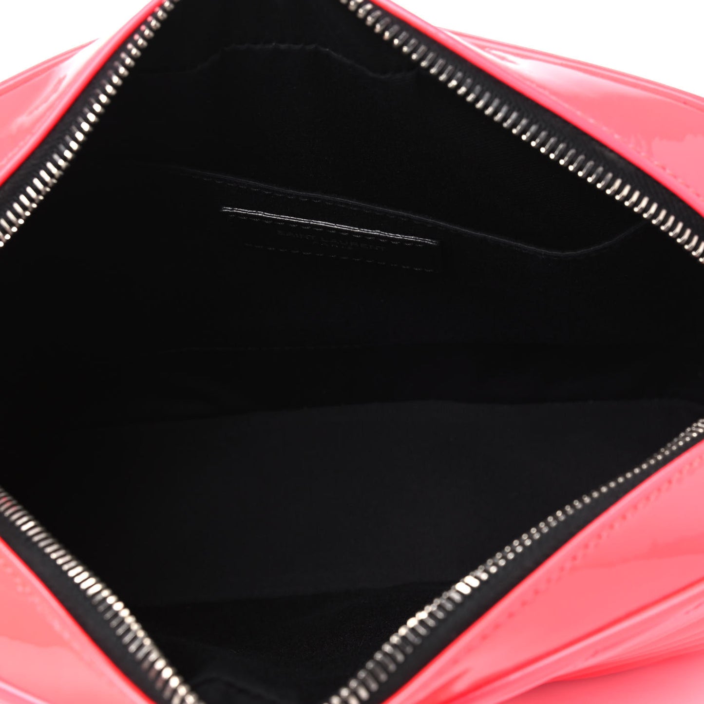Patent Calfskin Matelasse Monogram Lou Camera Bag Neon Pink