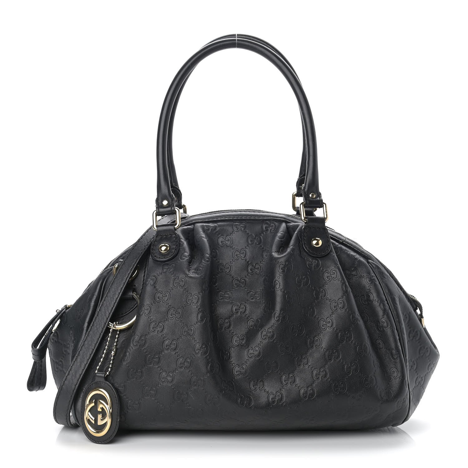 Gucci Guccissima Medium Sukey Boston Black 1 of 15