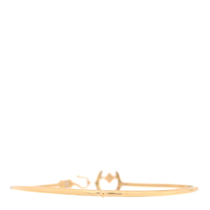 Temple St. Clair 18K Yellow Gold Diamond Horseshoe Bangle Bracelet 2 of 3