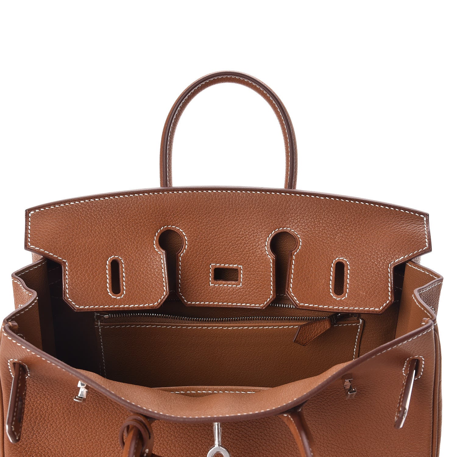 Hermes Natural Barenia Faubourg Birkin 25 Fauve 14 of 31