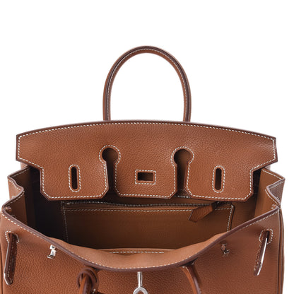 Hermes Natural Barenia Faubourg Birkin 25 Fauve 14 of 31