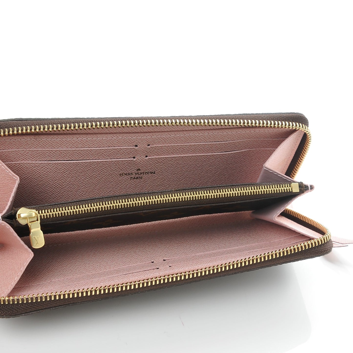Monogram Clemence Wallet Rose Ballerine