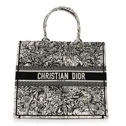 Christian Dior Canvas Embroidered Zodiac Book Tote Latte Multicolor 1 of 12