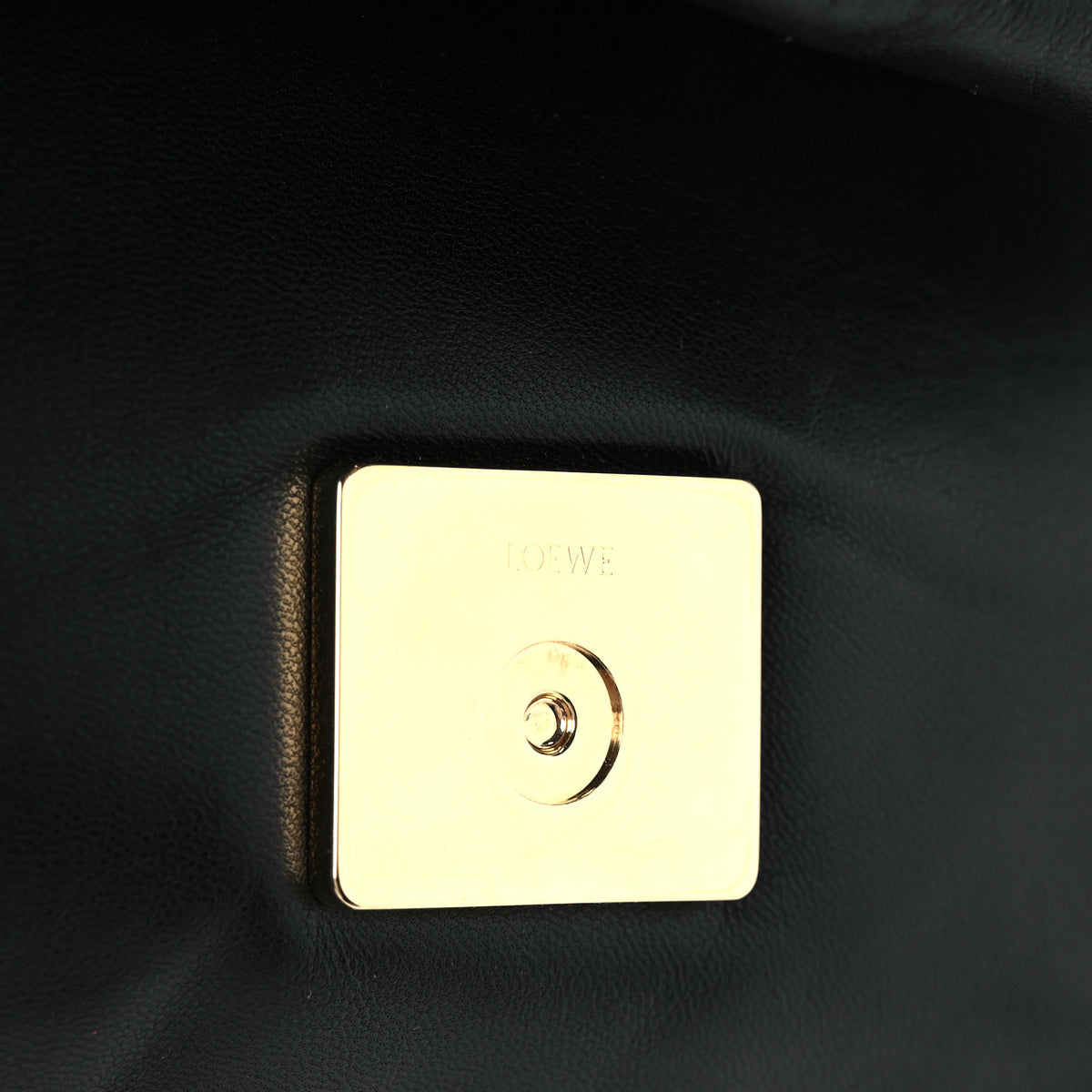 Lambskin Small Goya Puffer Bag Black