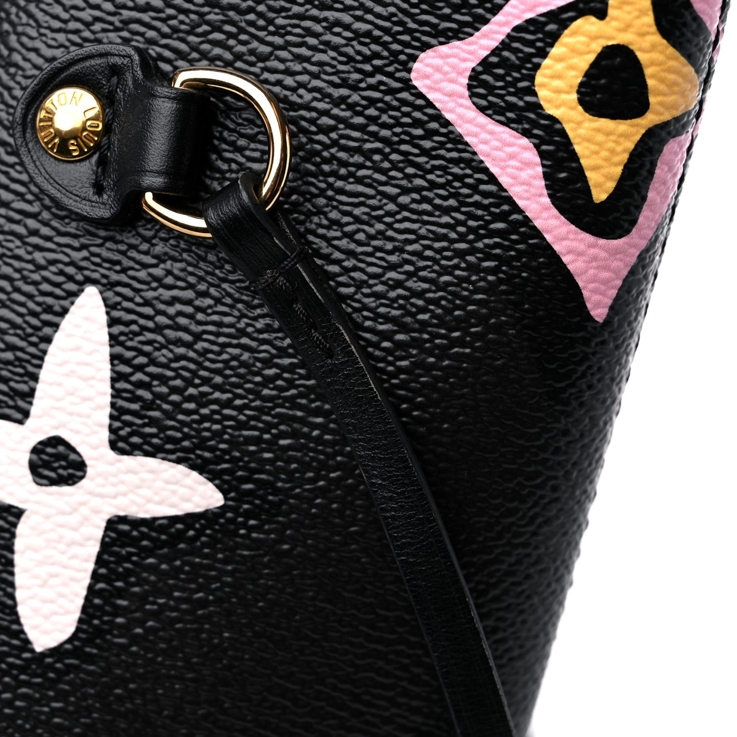 Monogram Giant Wild At Heart Neverfull MM Black