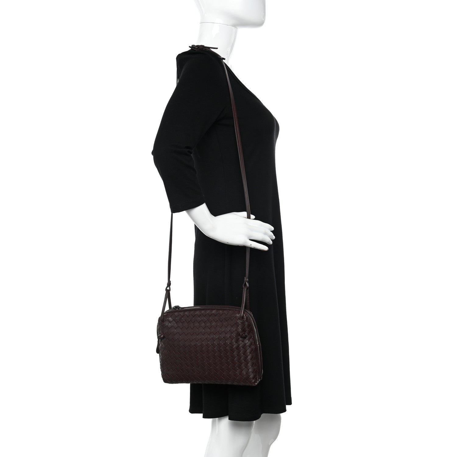 Bottega Veneta Nappa Intrecciato Nodini Bag Aubergine 2 of 11