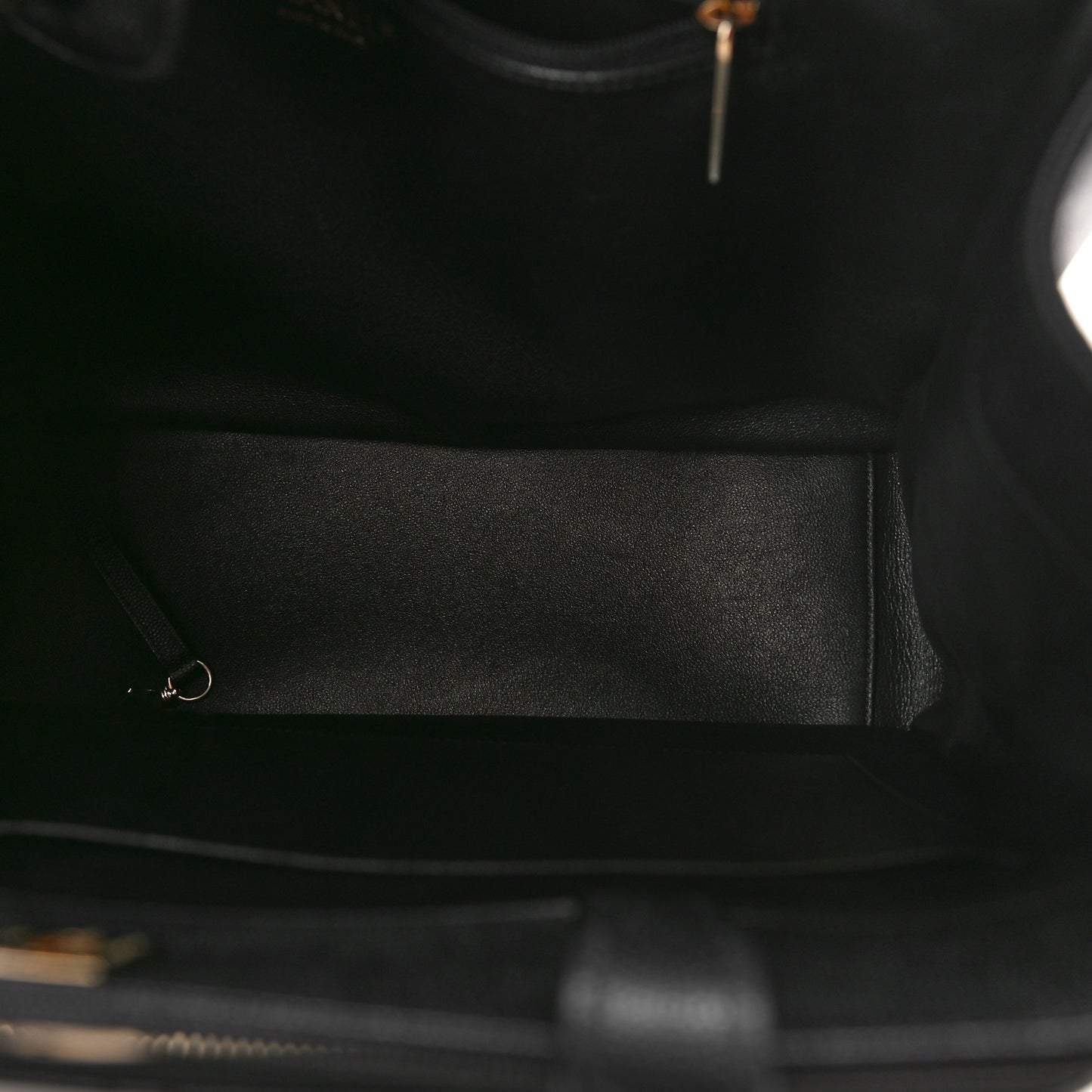 Caviar Quilted Large Business Affinity Shopping Bag Black