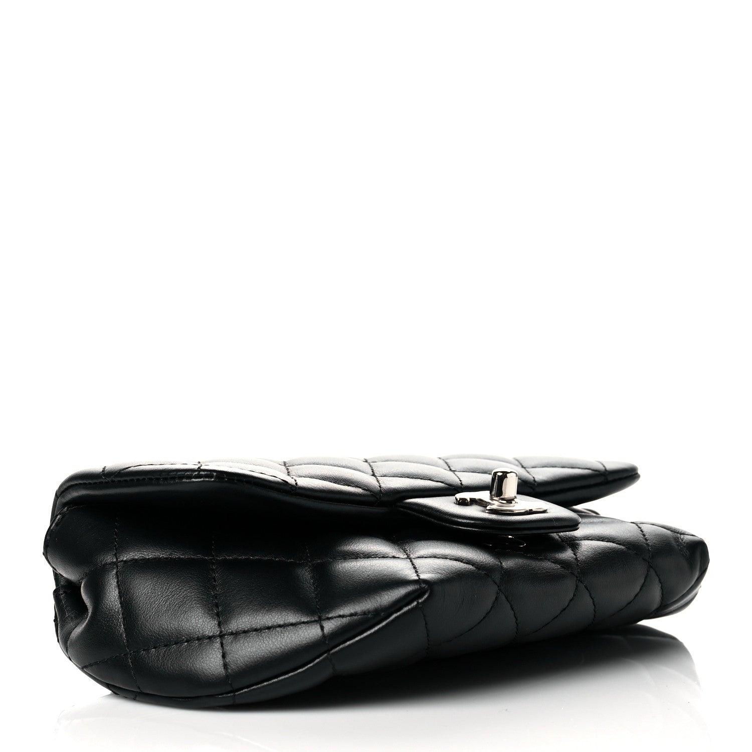 Chanel Calfskin Quilted CC Uniform Flap Belt Bag Black 3 of 10