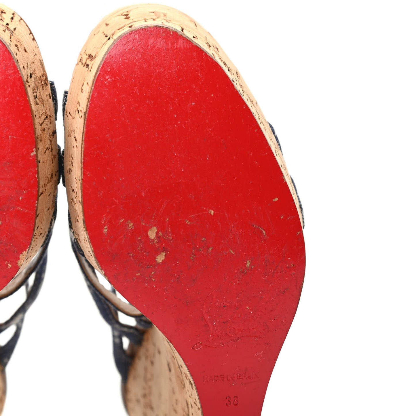 Ribbon Corniche 140 Sandals 38 Denim