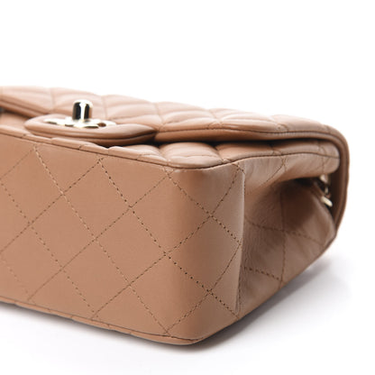 Chanel Lambskin Quilted Mini Square Flap Brown 7 of 11