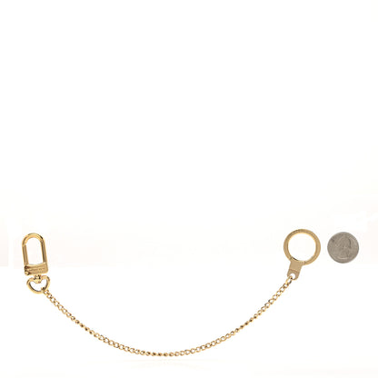Louis Vuitton Metal Pochette Extender Key Ring Chain Gold 2 of 3