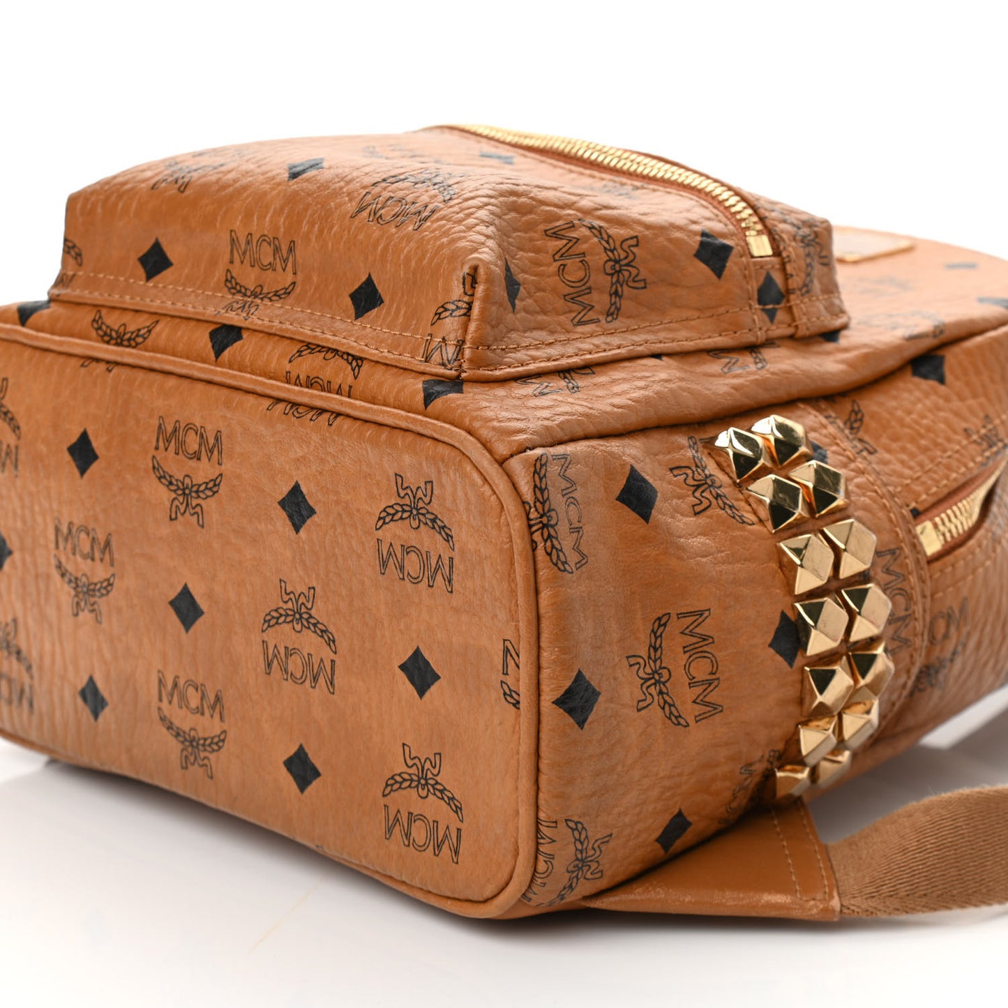 Visetos Side Stud Mini Stark Backpack Cognac