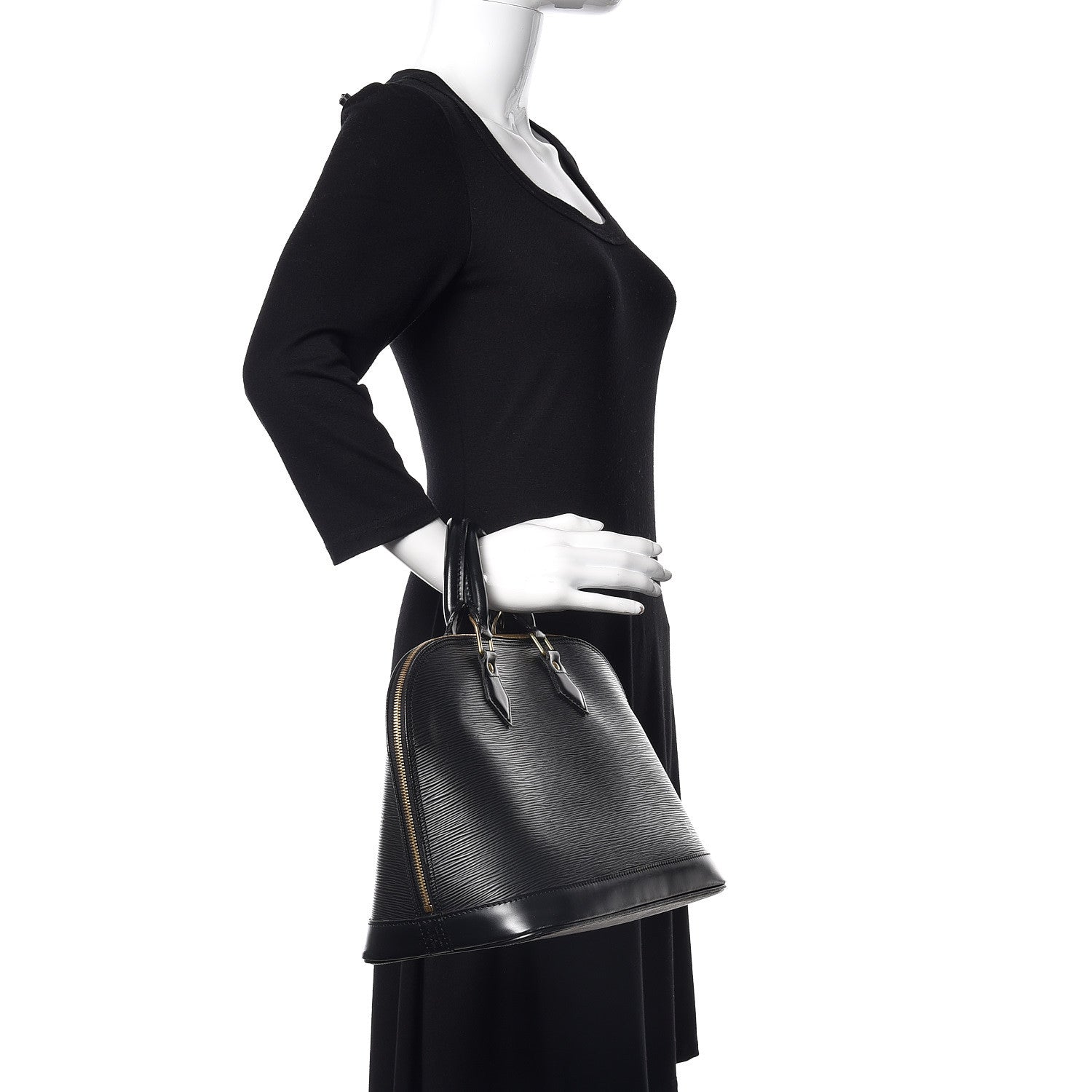 Louis Vuitton Epi Alma PM Black 2 of 18