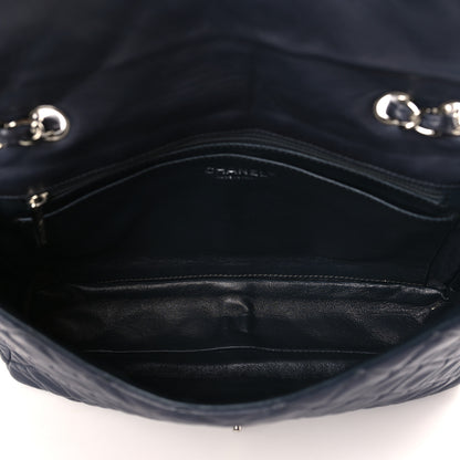 Chanel Lambskin Quilted Jumbo Single Flap Dark Grey 5 of 9