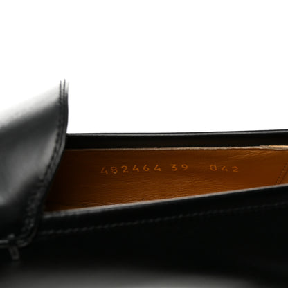 Gucci Calfskin Womens Jordaan Loafers 39 Black 9 of 10