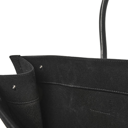 Saint Laurent Linen Calfskin Rive Gauche Tote Black 21 of 21