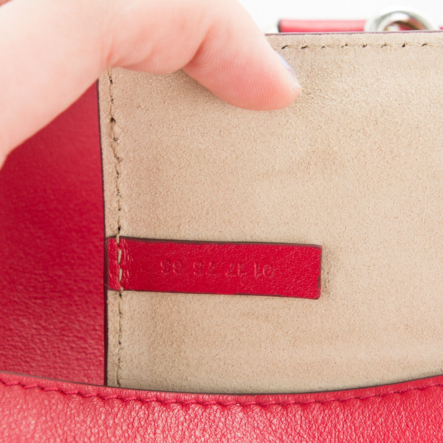 Chloe Suede Calfskin Mini Faye Shoulder Bag Tulip Red 7 of 8