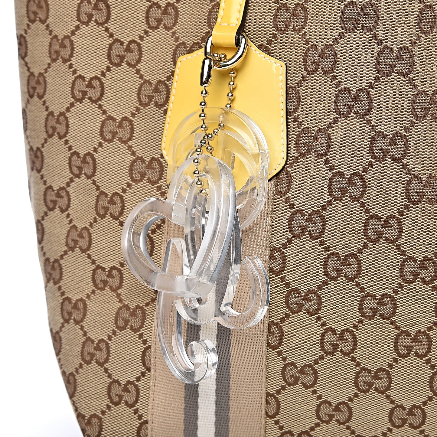 Monogram Web Medium Jolie Tote Yellow