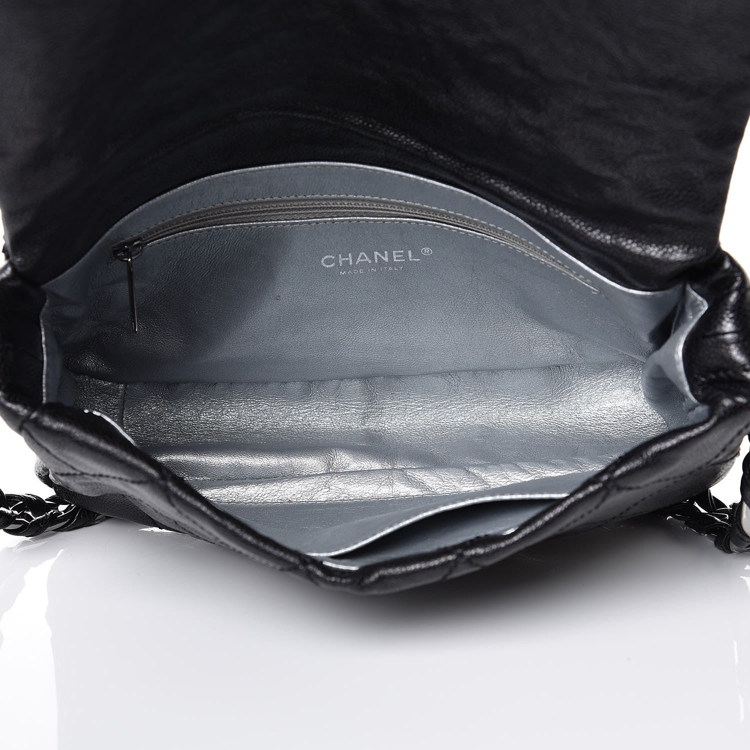 Chanel Glazed Caviar Quilted Modern Chain Flap Black 5 of 7