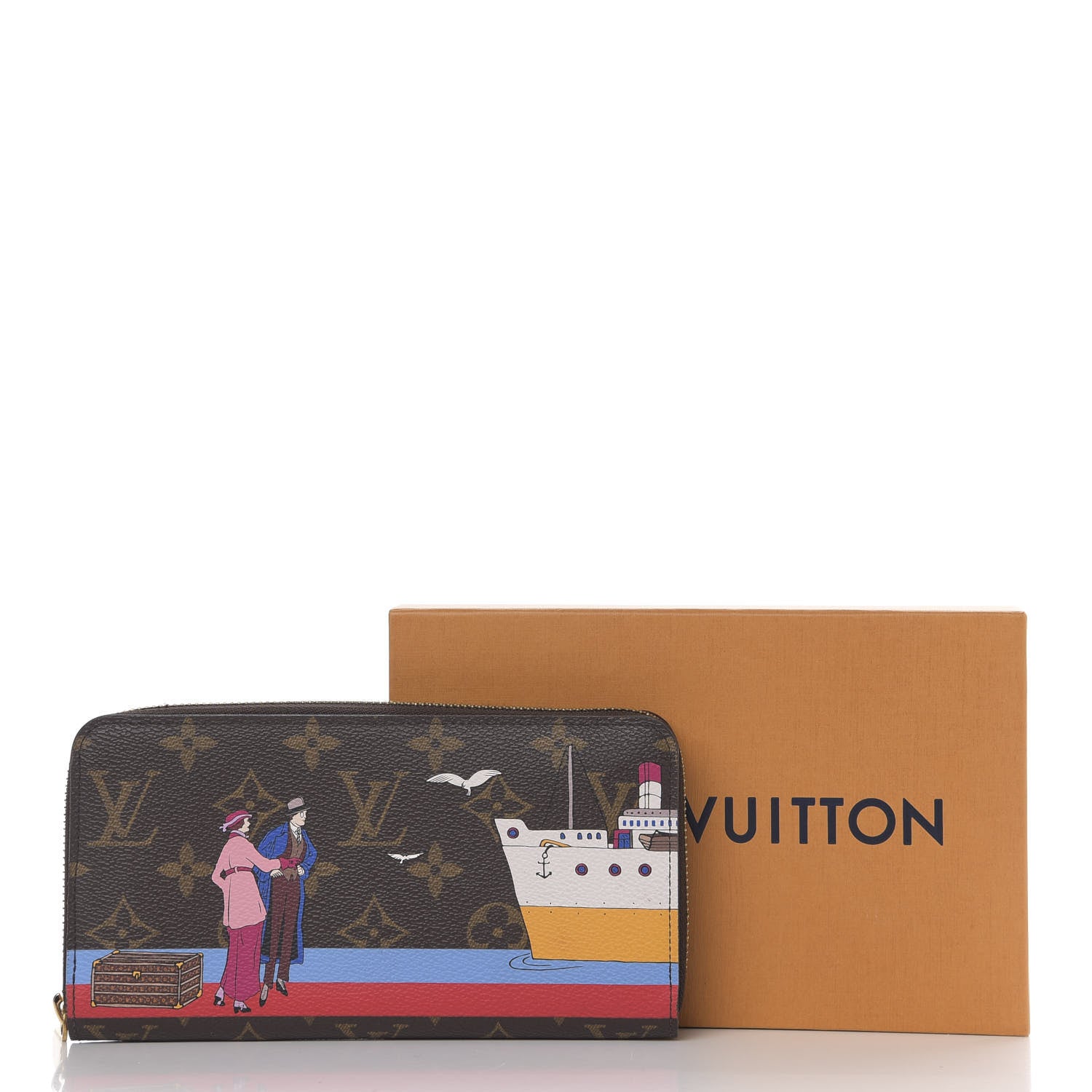 Louis Vuitton Monogram 2016 Christmas Animation Zippy Wallet Rouge 6 of 6