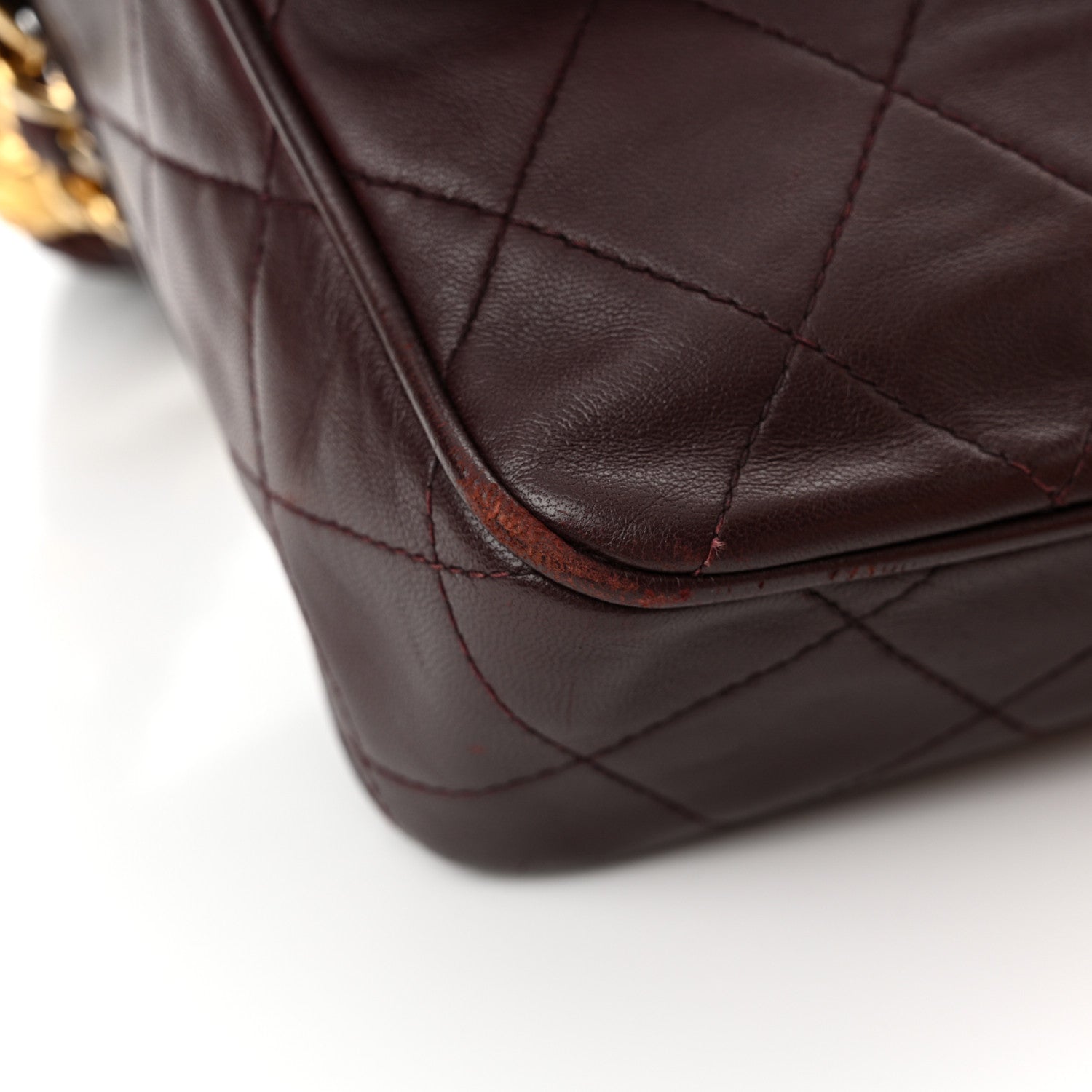 Chanel Lambskin Quilted Tassel CC Camera Case Burgundy 17 of 18