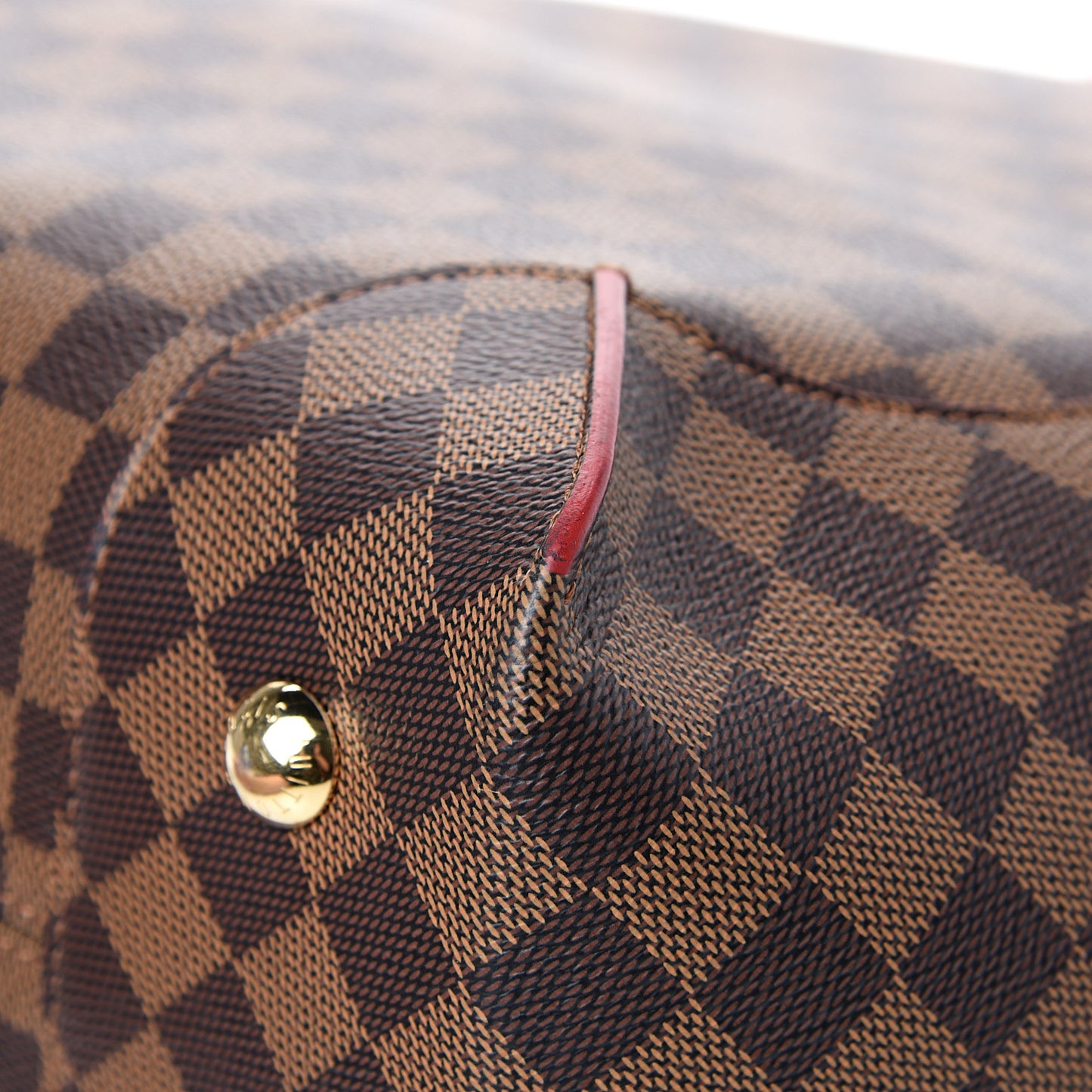 Damier Ebene Caissa Hobo Cherry