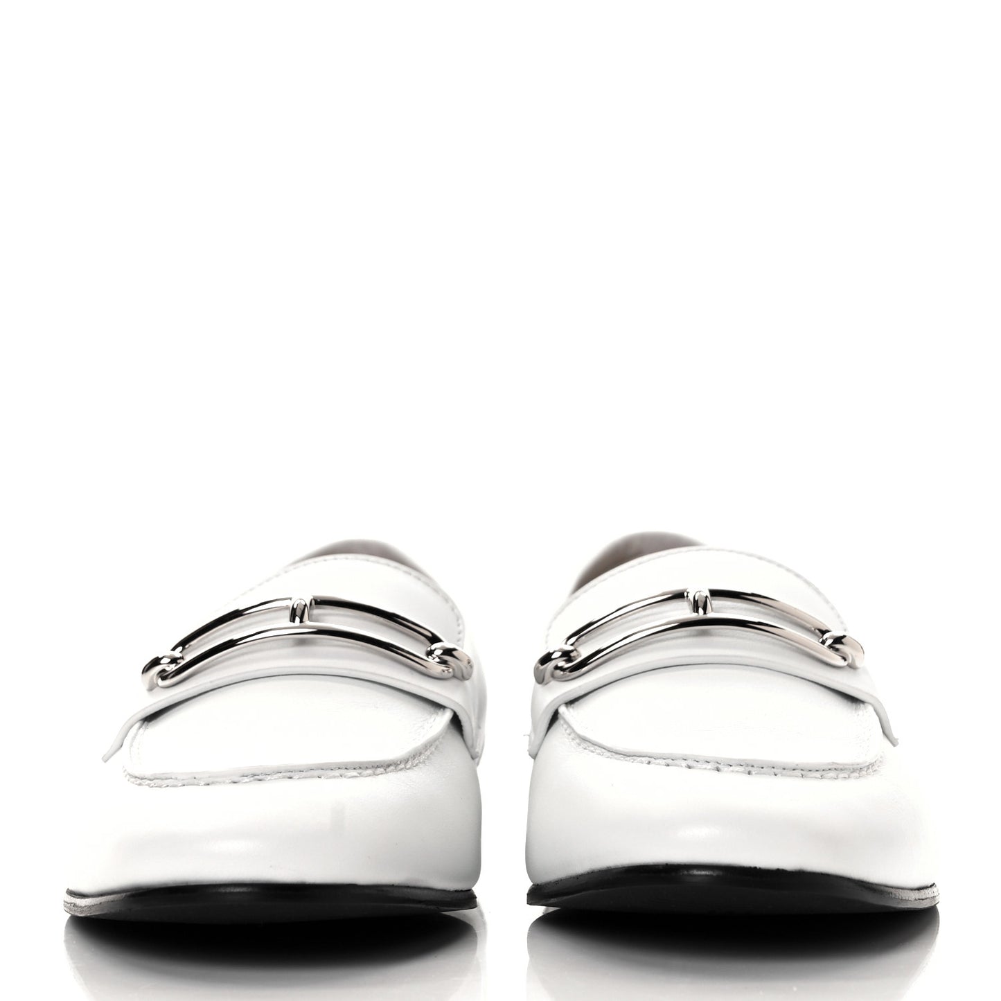 Calfskin Womens Colette Loafers 38 White