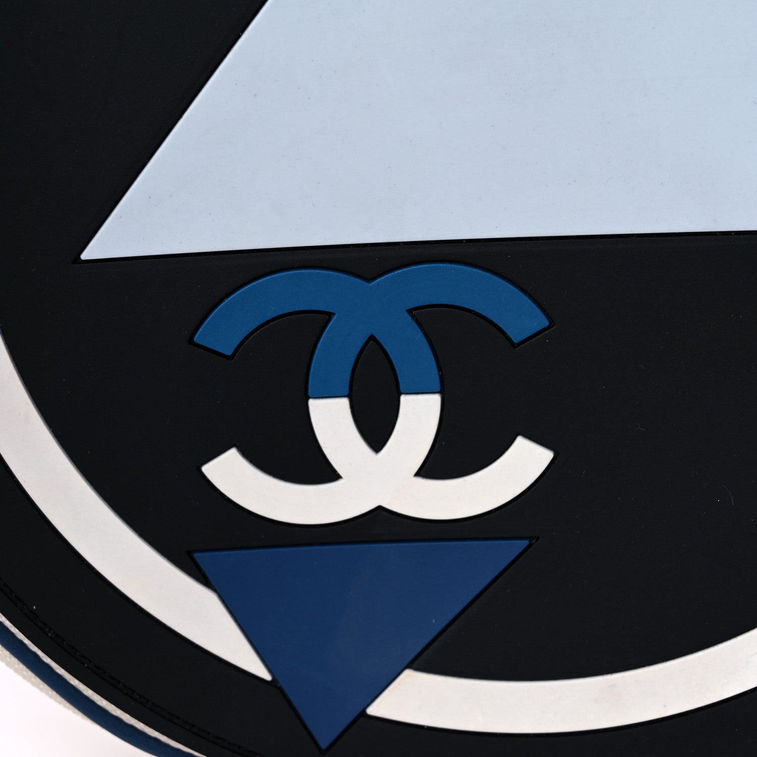 Chanel Canvas Rubber Airlines Crossbody White Black Blue 9 of 9