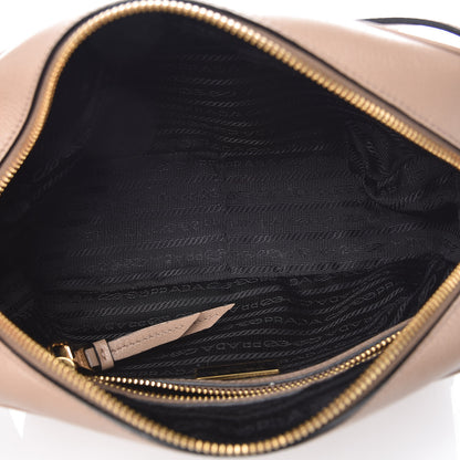 Prada Glace Calfskin Embossed Logo Crossbody Cammeo 7 of 9