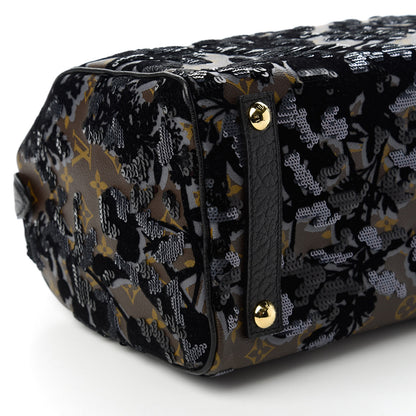 Louis Vuitton Monogram Fleur De Jais Sequins Speedy 30 6 of 10