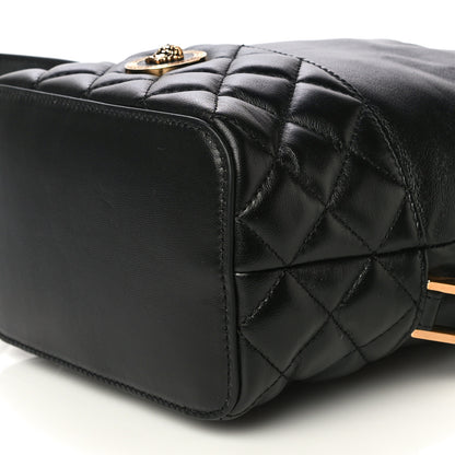 Versace Nappa Quilted Medusa Bucket Bag Black 10 of 12