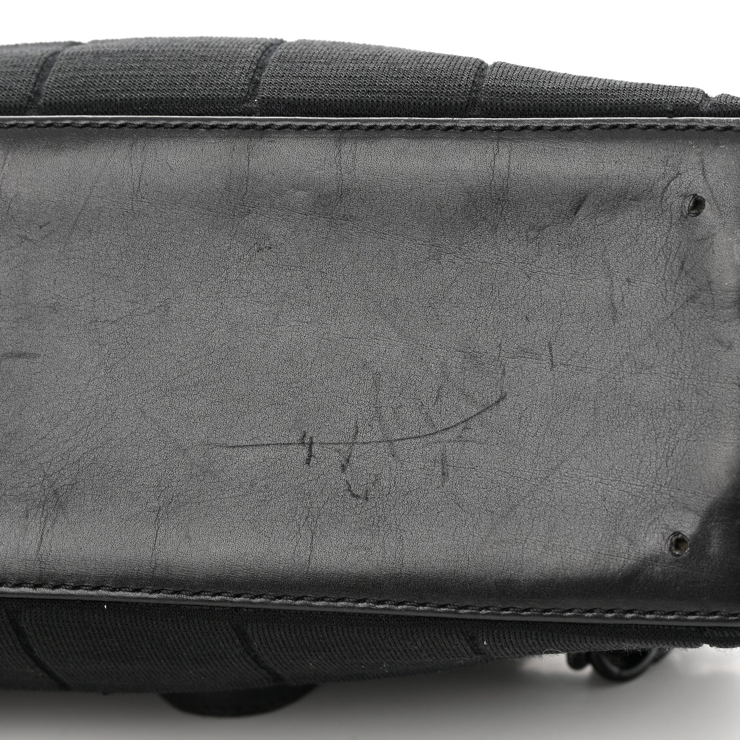 Jersey Quilted Chocolate Bar Shoulder Bag Black