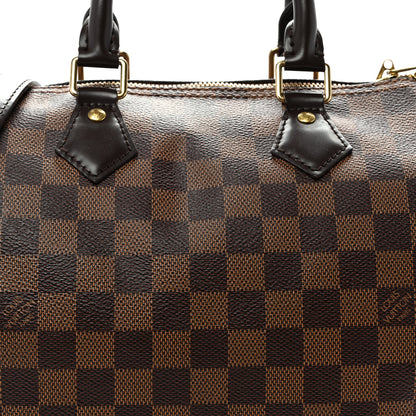 Louis Vuitton Damier Ebene Speedy Bandouliere 25 8 of 10