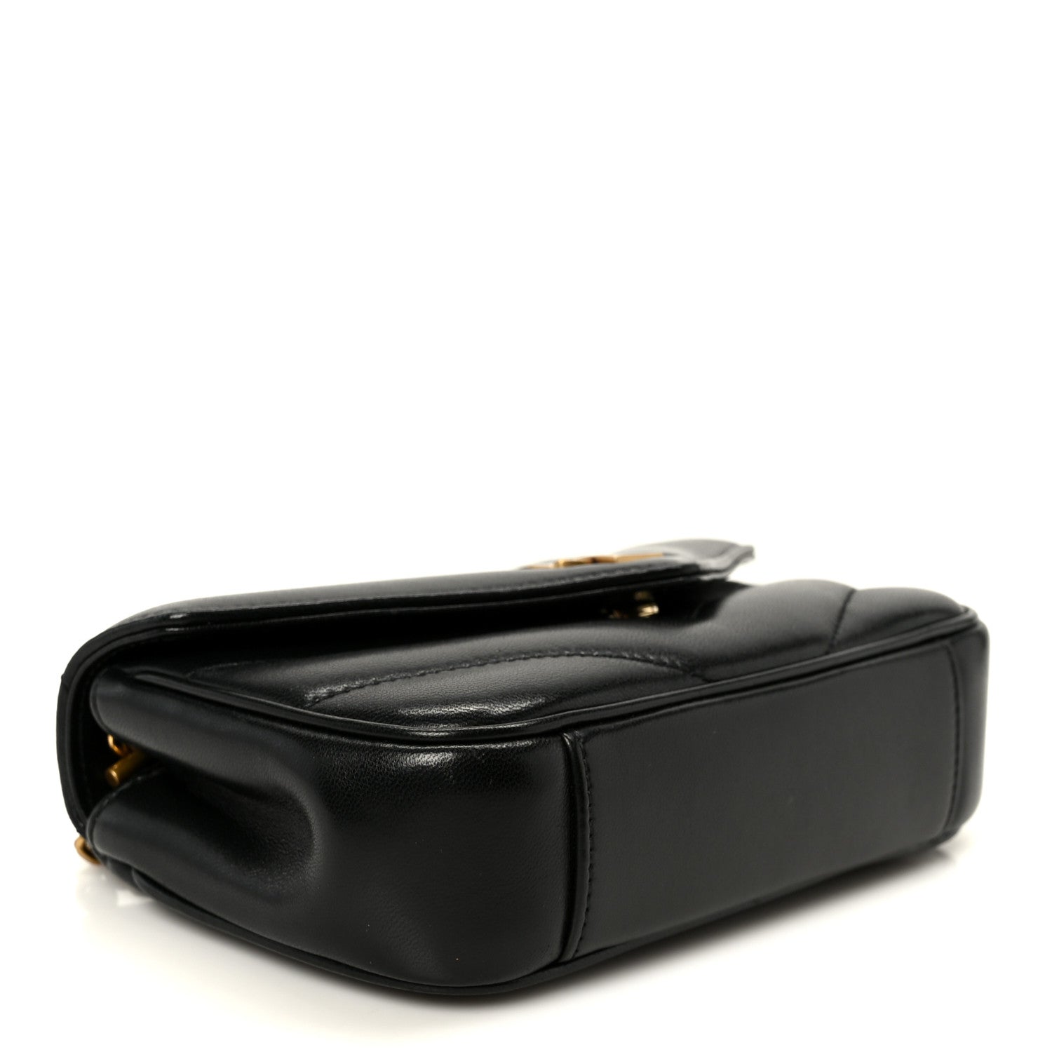 Saint Laurent Lambskin Chevron Quilted Mini Loulou Black 5 of 13