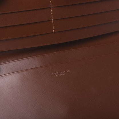 Burberry Haymarket Check Continental Wallet Brown 8 of 10