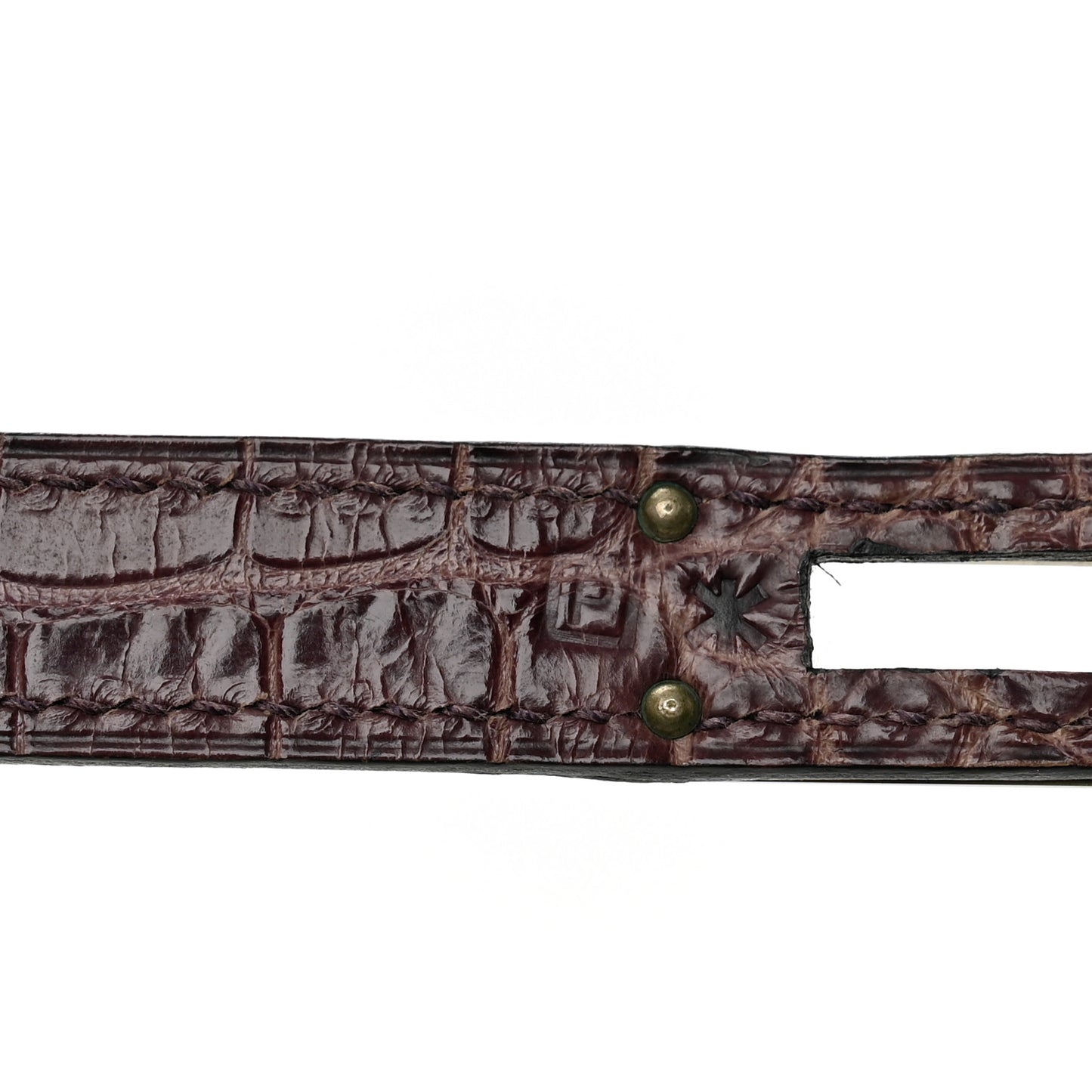 Shiny Alligator Kelly Longue Wallet Amethyst