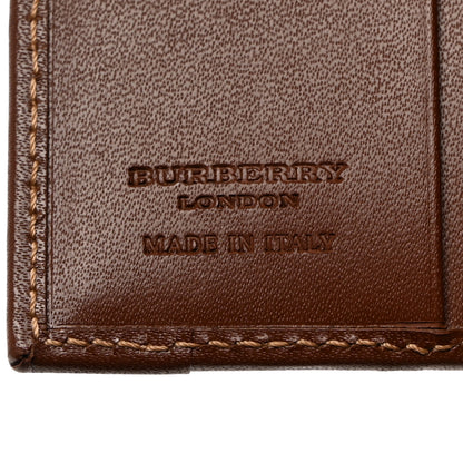 Burberry Haymarket Check Calfskin Card Case Tan 7 of 9