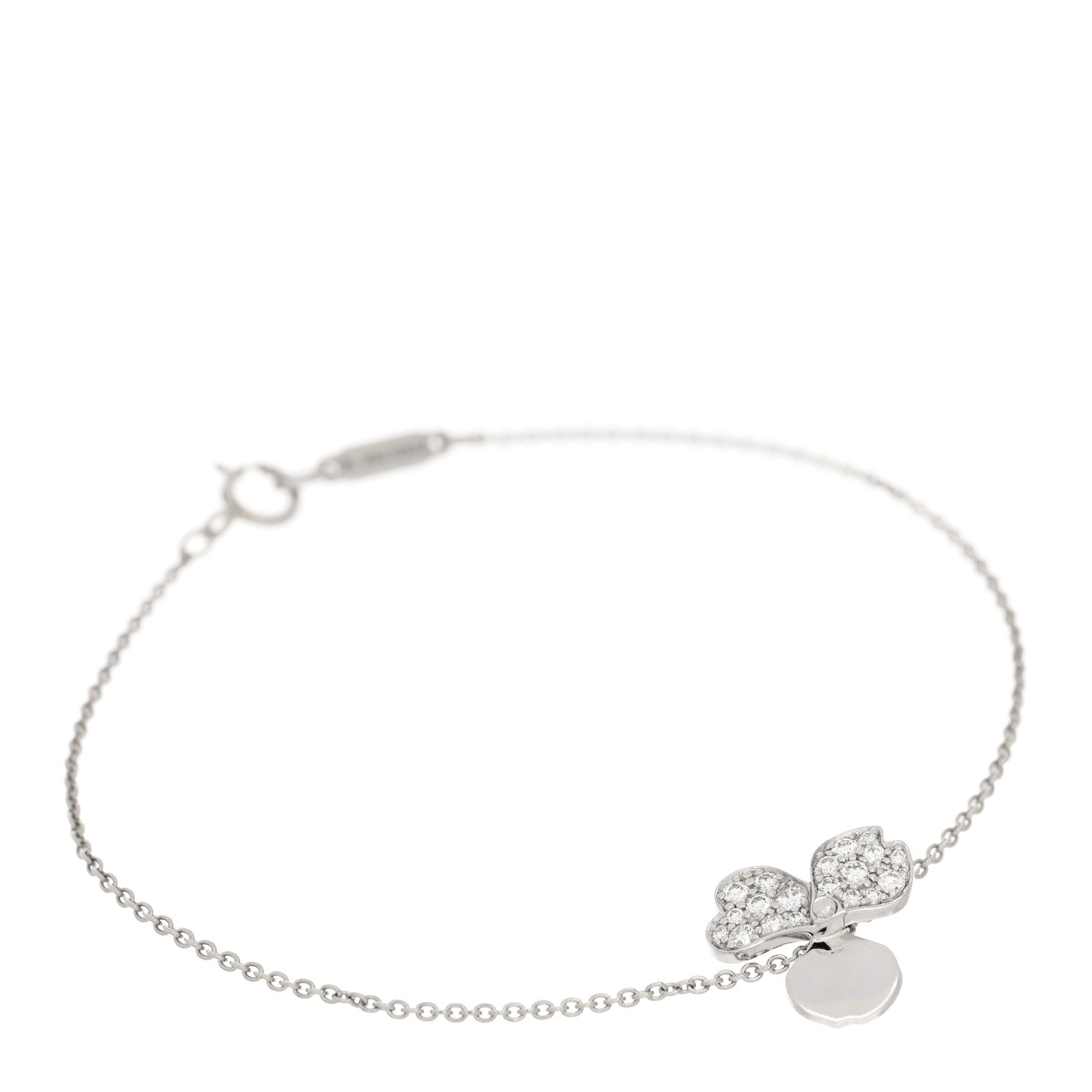 Tiffany Platinum Diamond Paper Flowers Bracelet 1 of 4