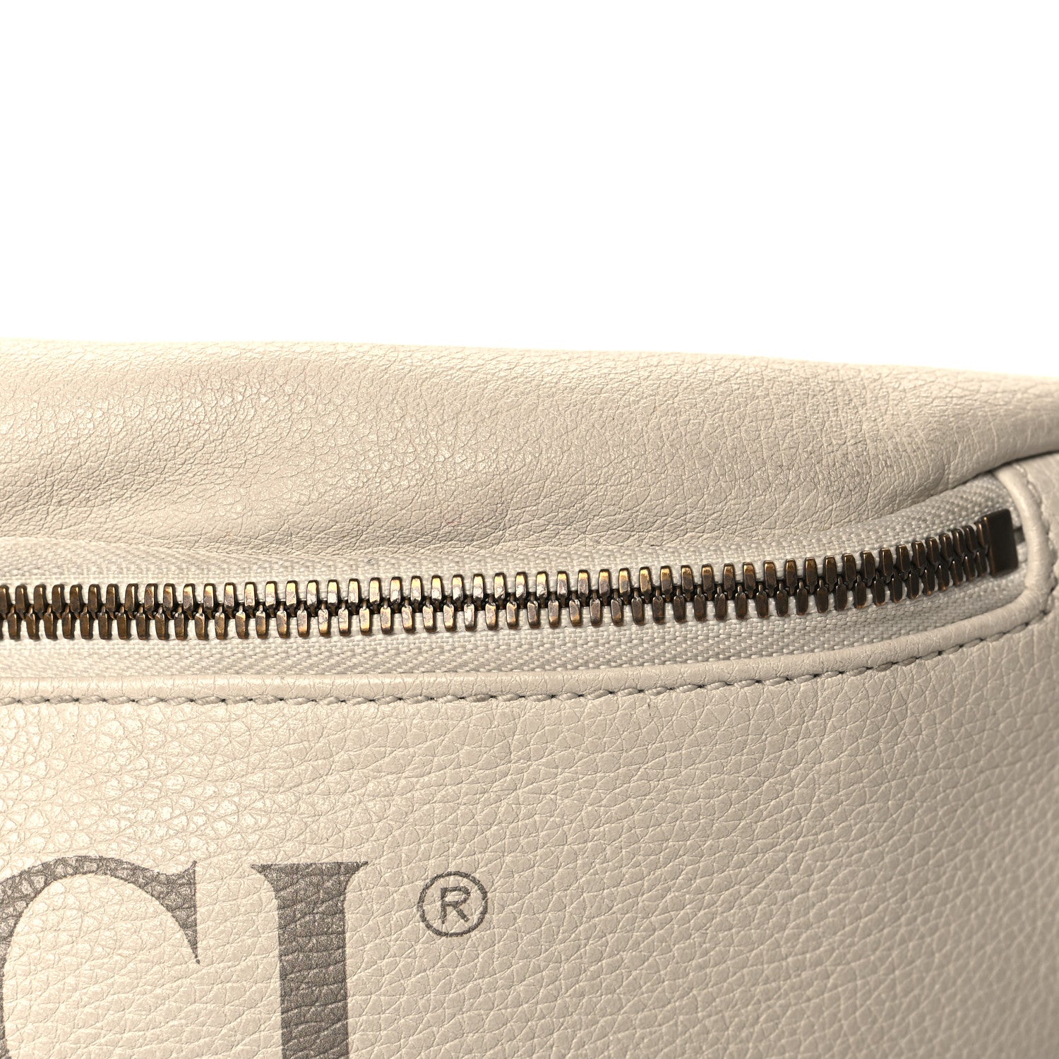 Gucci Grained Calfskin Logo Belt Bag White 11 of 12