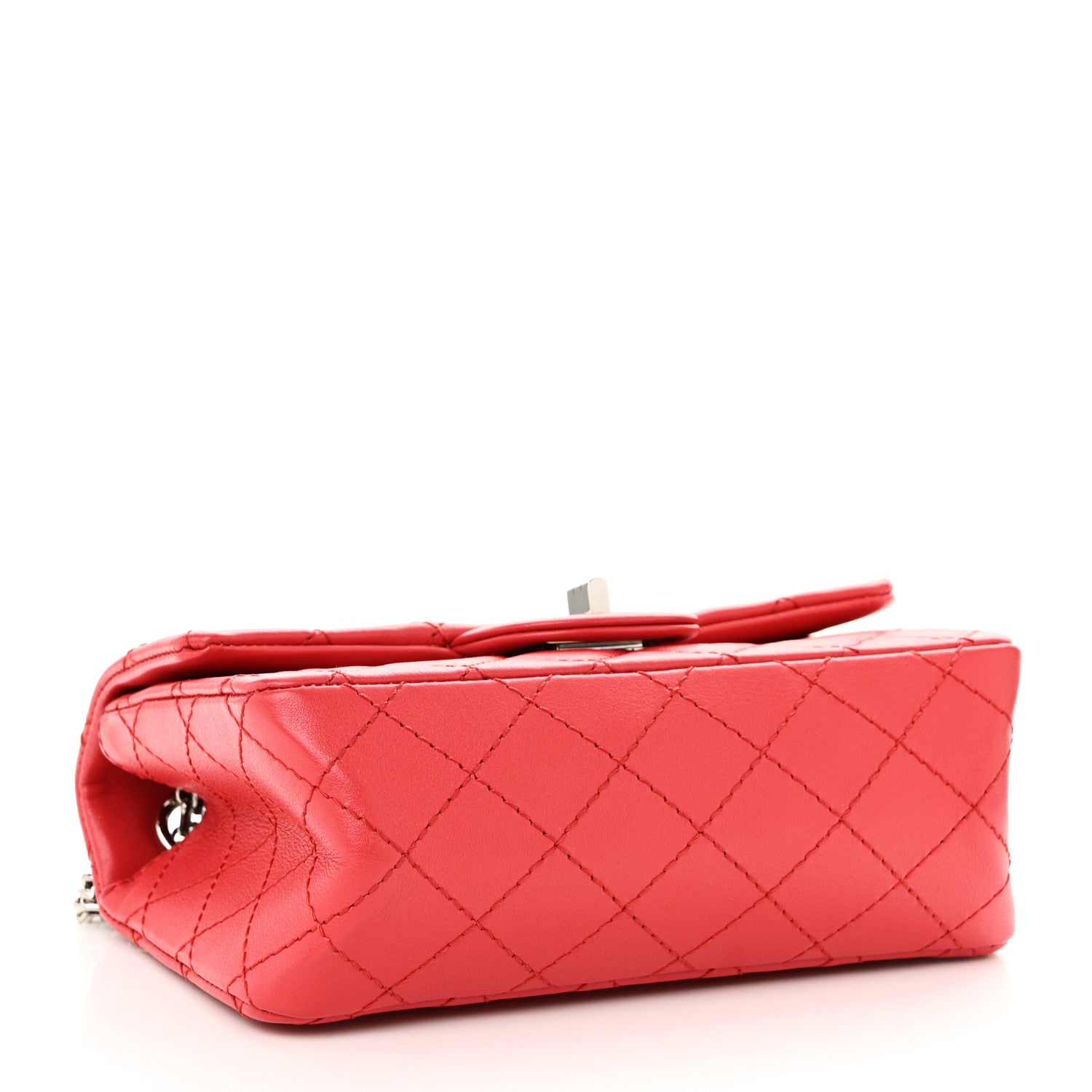 Chanel Calfskin Quilted 2.55 Reissue Mini Flap Dark Red 4 of 10