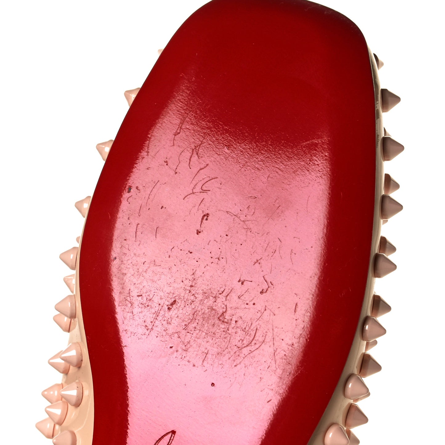 Patent Gozul Spikes Flats 36.5 Nude