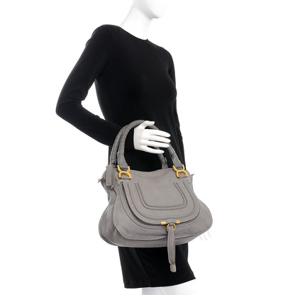 Chloe Calfskin Medium Marcie Satchel Cashmere Grey 3 of 14