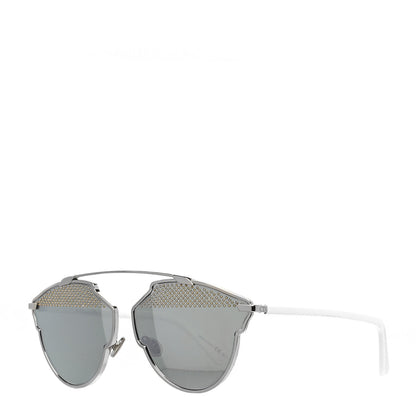 Christian Dior Studded So Real Sunglasses Silver White 1 of 7
