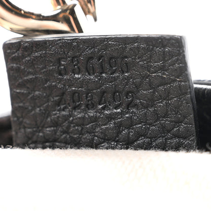 Gucci Pebbled Calfskin Medium Soho Chain Shoulder Bag Black 7 of 10