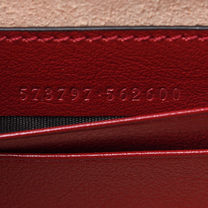 Gucci Textured Calfskin Web Mini Rajah Slim Flap Shoulder Bag Romantic Cherry 7 of 10