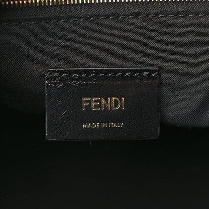 Fendi Fabric Jacquard Cuoio Roma FF Metallic Thread Karligraphy Weekender Gold Black 6 of 9