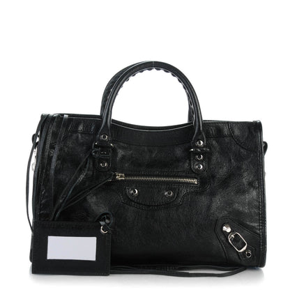 Balenciaga Agneau Classic Silver Hardware S City Black 1 of 7