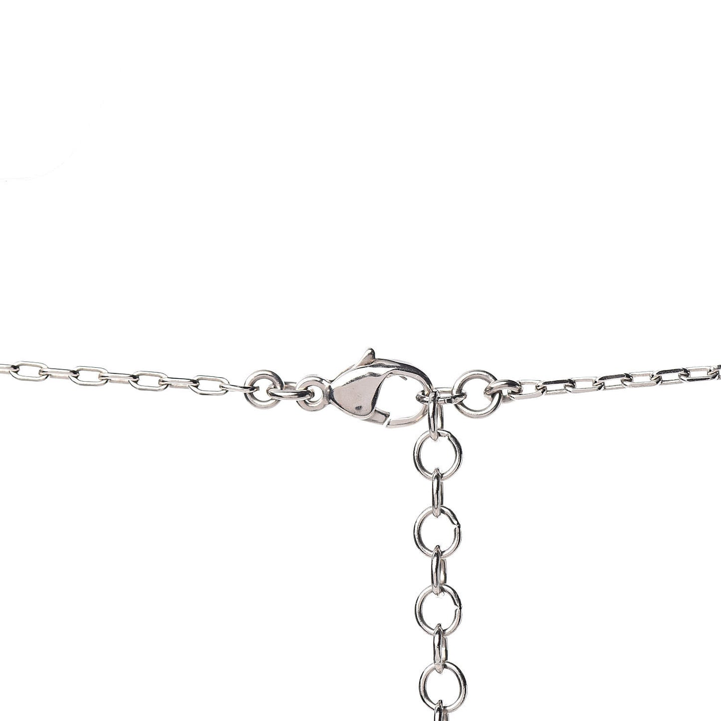 Crystal Star CC Long Necklace Silver